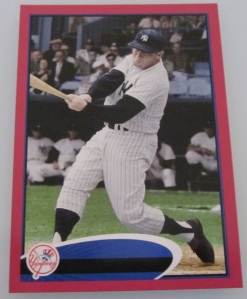 2012 Topps Target Exclusive Red Mickey Mantle No-name Error