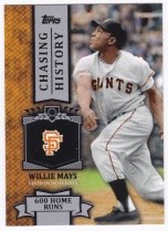 2013 Topps Chasing History Willie Mays